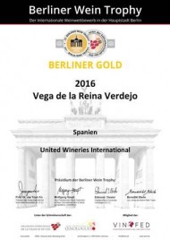 VEGA DE LA REINA VERDEJO 2016: MEDALLLA DE ORO EN BERLINER WEIN TROPHY 2017