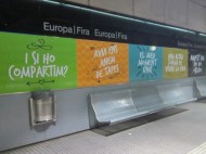 LA ESTACIÓN “EUROPA-FIRA” DEL METRO DE BARCELONA SE CONVIERTE EN ESCAPARATE DE LA D.O. RUEDA CON MOTIVO DE LA FERIA ALIMENTARIA