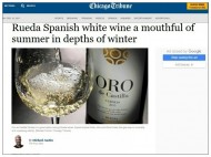 LOS VINOS DE LA D.O. RUEDA, RECOMENDADOS POR EL DIARIO ‘CHICAGO TRIBUNE’