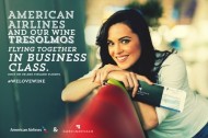 TRES OLMOS LÍAS DE BODEGAS GARCIARÉVALO EN CLASE BUSINESS DE AMERICAN AIRLINES